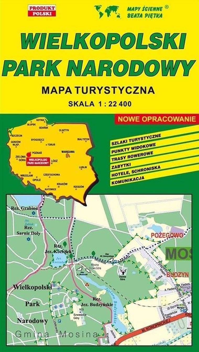 Wielkopolski Park Narodowy. Mapa turystyczna 1:22 400