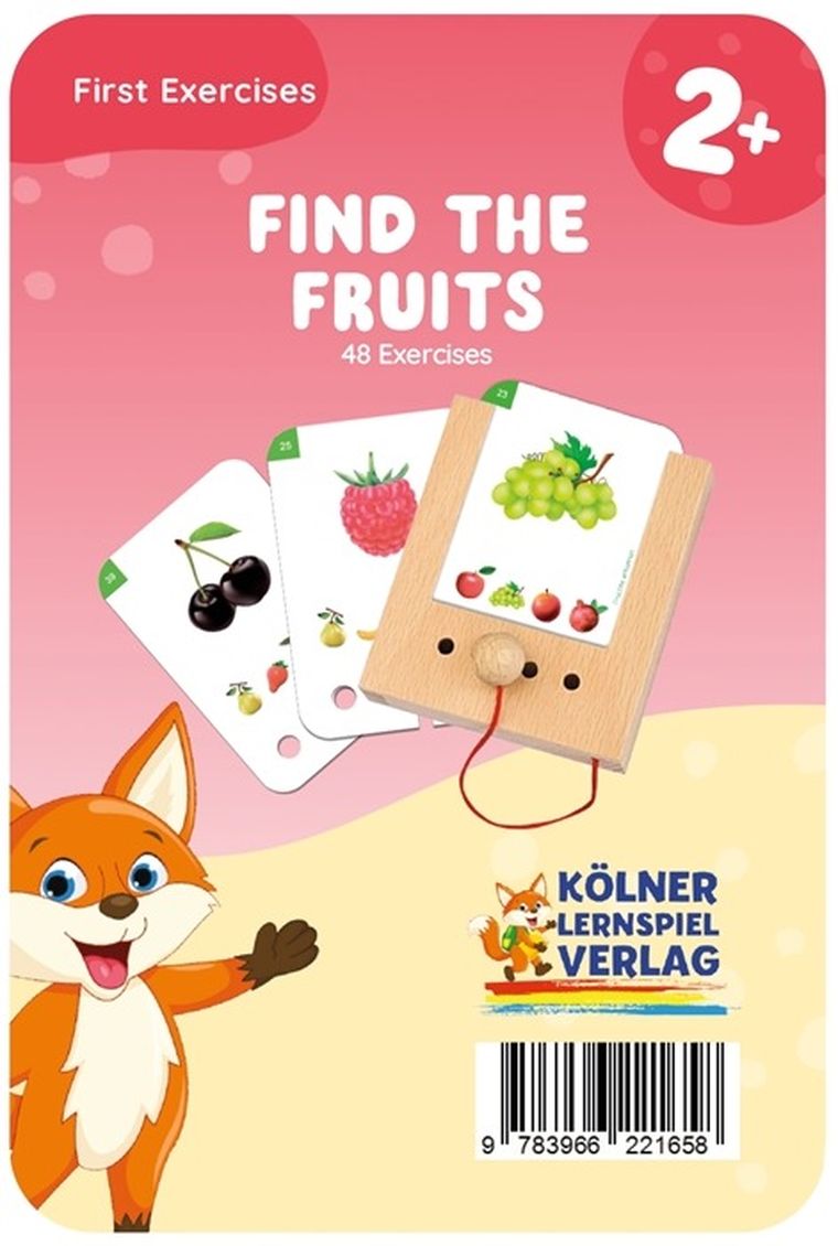 WiemTo, Rozpoznawanie Owoców, karty edukacyjne, 2+