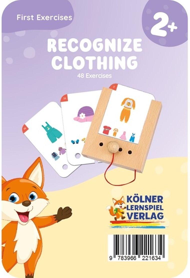 WiemTo, Rozpoznawanie Ubrań, karty edukacyjne, 2+