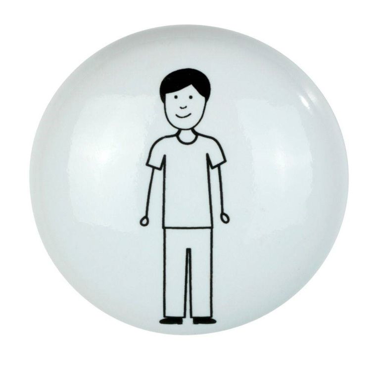 Wieszak łazienkowy arles man, 6 cm