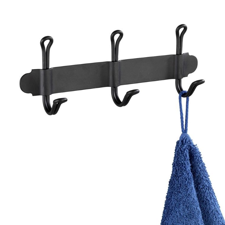 Wieszak na ręczniki, nostalgia, czarny