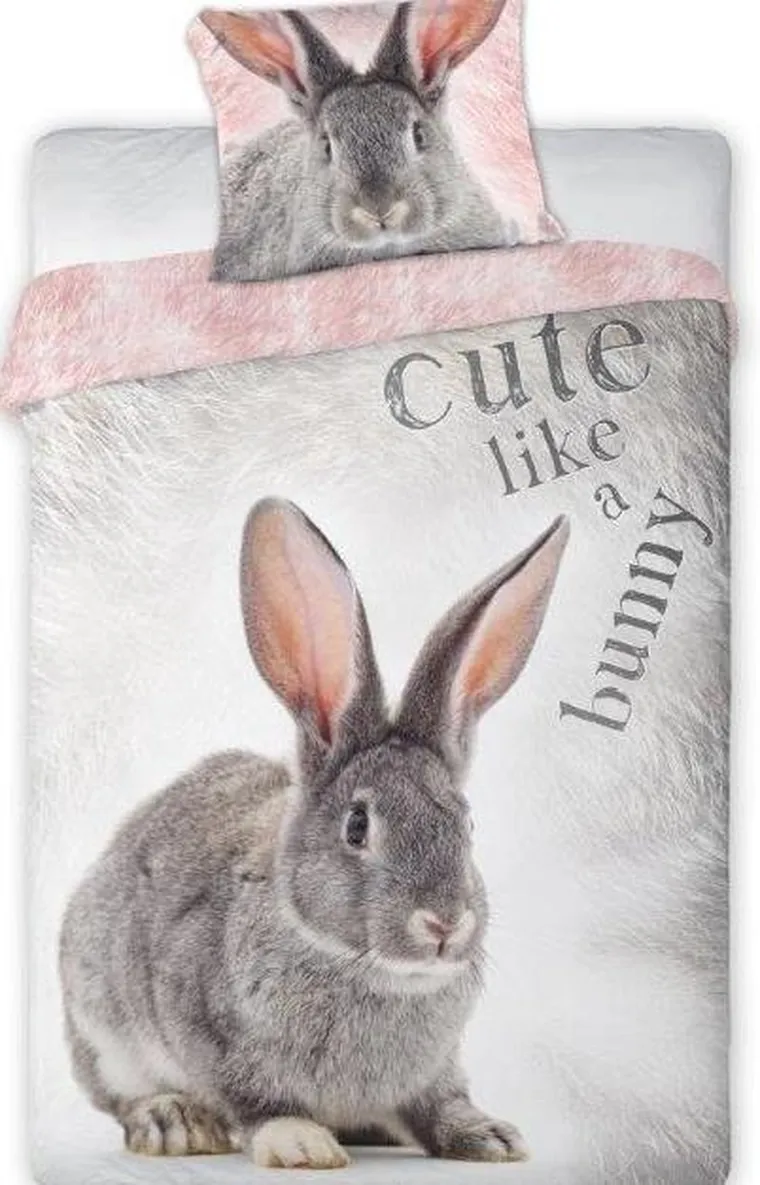 Wild, Królik, 2-częściowy komplet pościeli, 160-200 cm