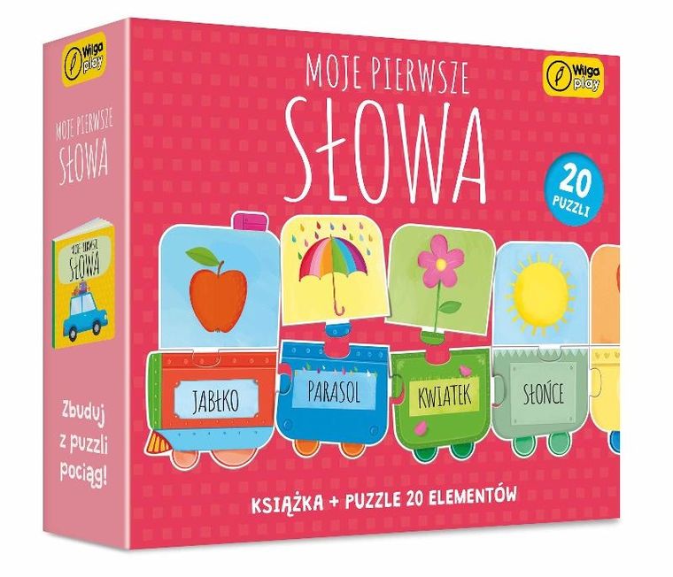 Wilga Play, Moje pierwsze słowa, książka i puzzle, 20 elementów