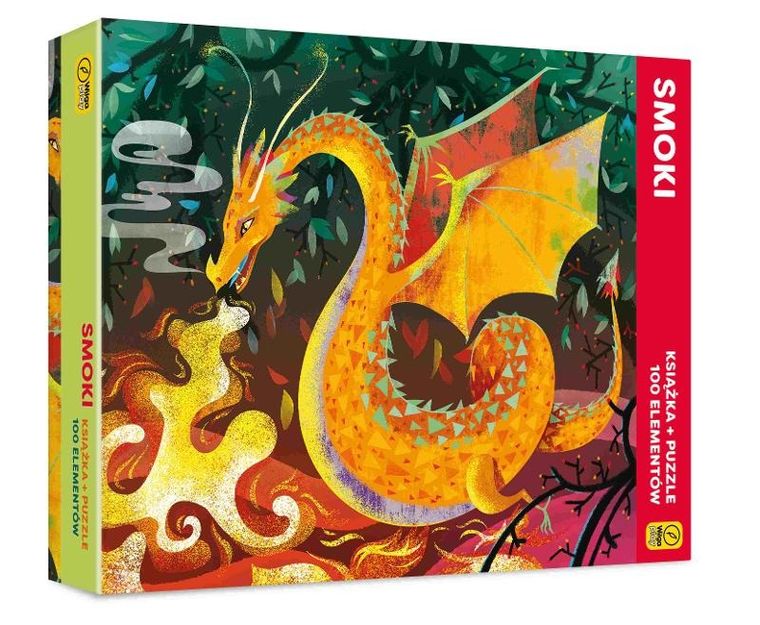 Wilga Play, Smoki, puzzle, książka i puzzle, 100 elementów