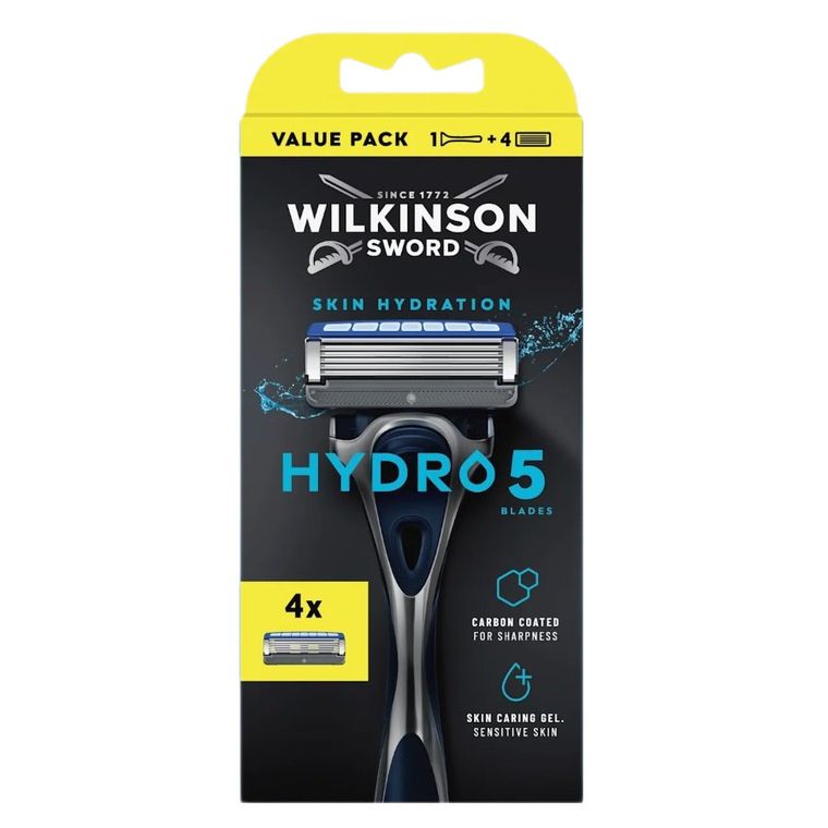 Wilkinson, Hydro 5 Skin Hydration, maszynka do golenia + 4 wkłady