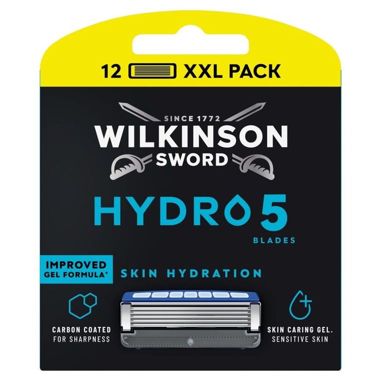 Wilkinson, Hydro 5 Skin XXL Hydration, wkład z 5 ostrzami, 12 szt.