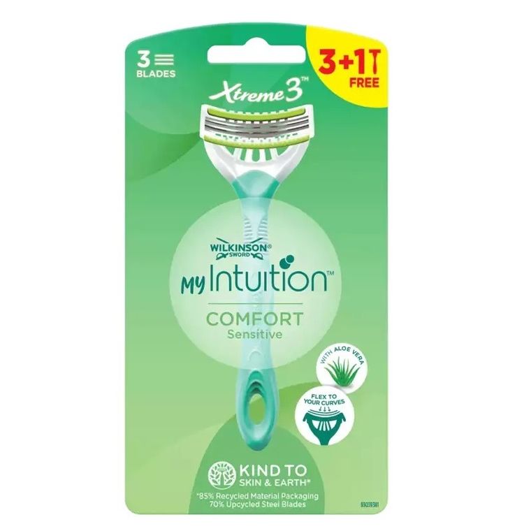 Wilkinson, My Intuition, Xtreme 3, Comfort Sensitive, jednorazowe maszynki do golenia dla kobiet, 4 szt.