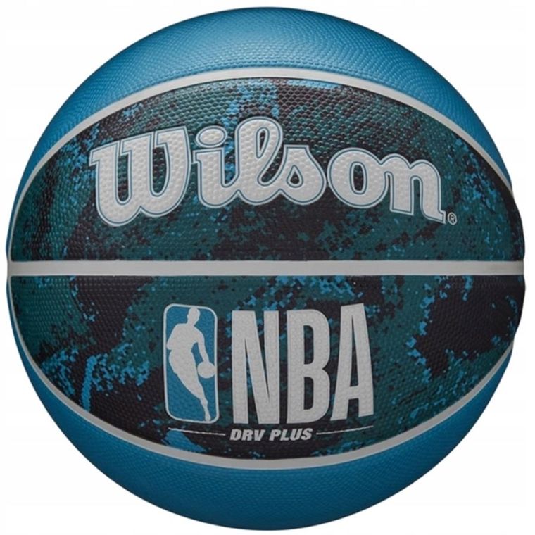 Wilson, NBA DRV Plus Vibe, piłka do koszykówki, czarno niebieska, rozmiar 7