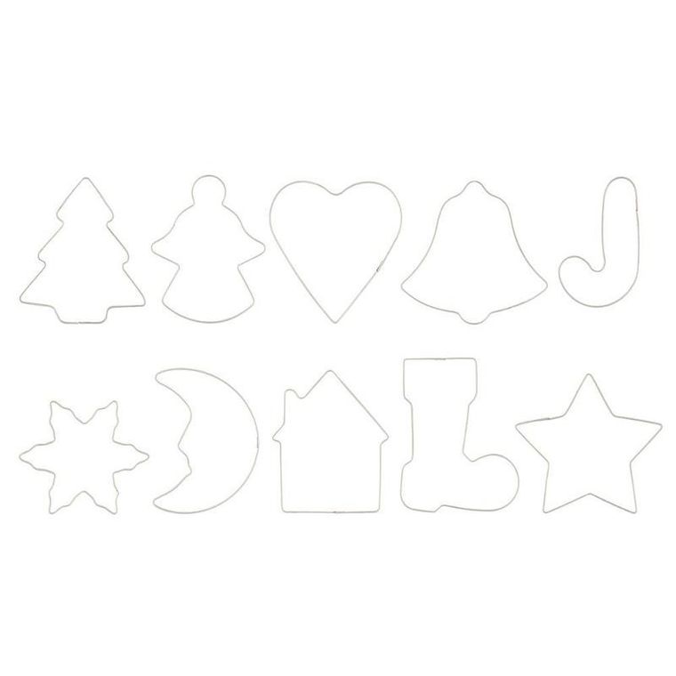 Winteria, foremki do pierników, stal nierdzewna, 10 szt.