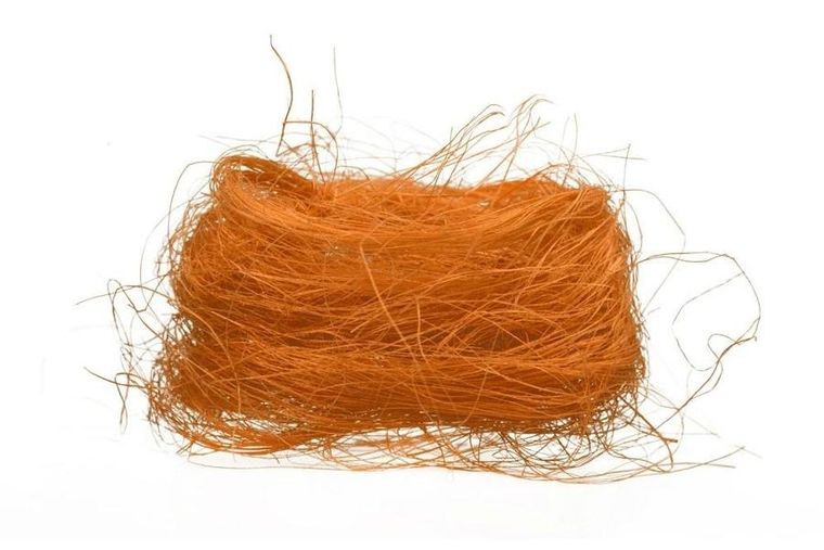 Wiosenny sizal dekoracyjny, pomarańczowy