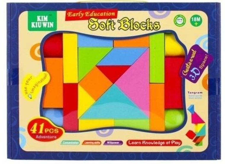 W&K, klocki piankowe, 41 elementów