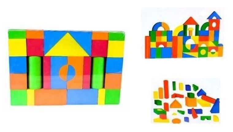 W&K, klocki piankowe, 56 elementów