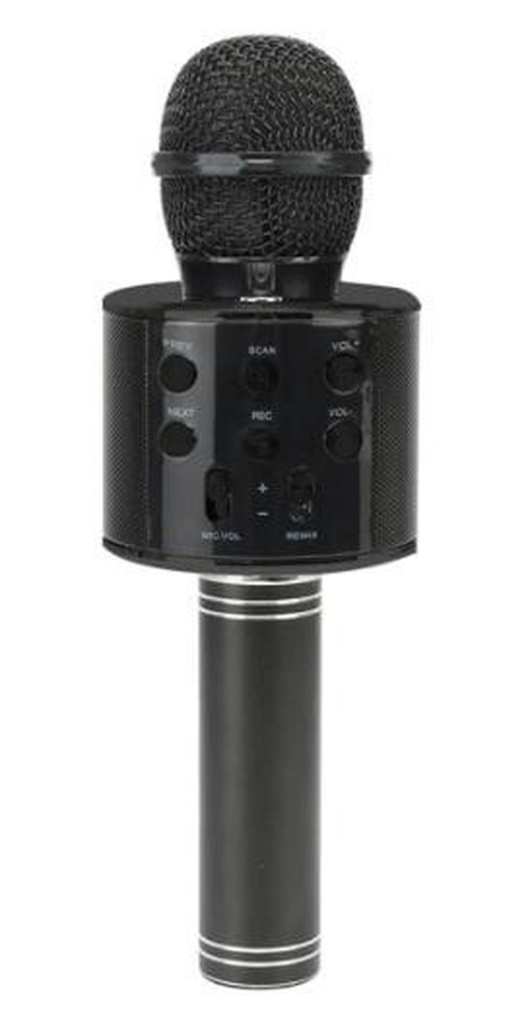 W&K, mikrofon zabawkowy, czarny