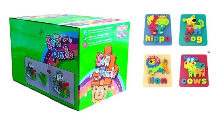 W&K, puzzle piankowe 3D, 12 szt.