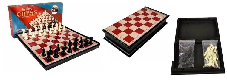 W&K, Szachy magnetyczne, gra logiczna, 24,5-24,5 cm