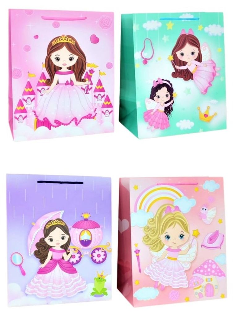 W&K, torebka prezentowa, 32-26-10 cm, zestaw 4 szt.