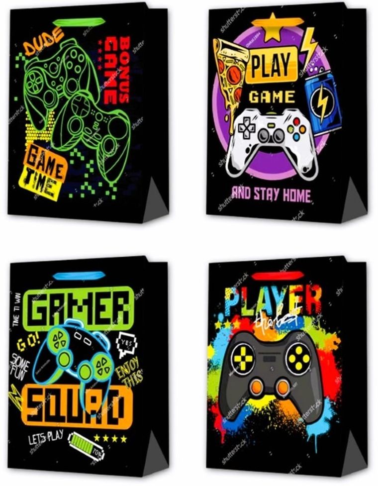 W&K, torebka prezentowa, 32-26-10 cm, zestaw 4 szt.