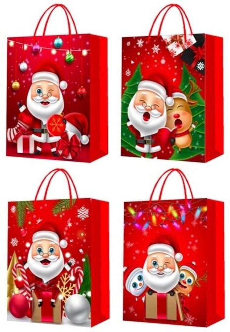 W&K, torebka prezentowa, rozmiar XL, Boże Narodzenie, 1 szt.