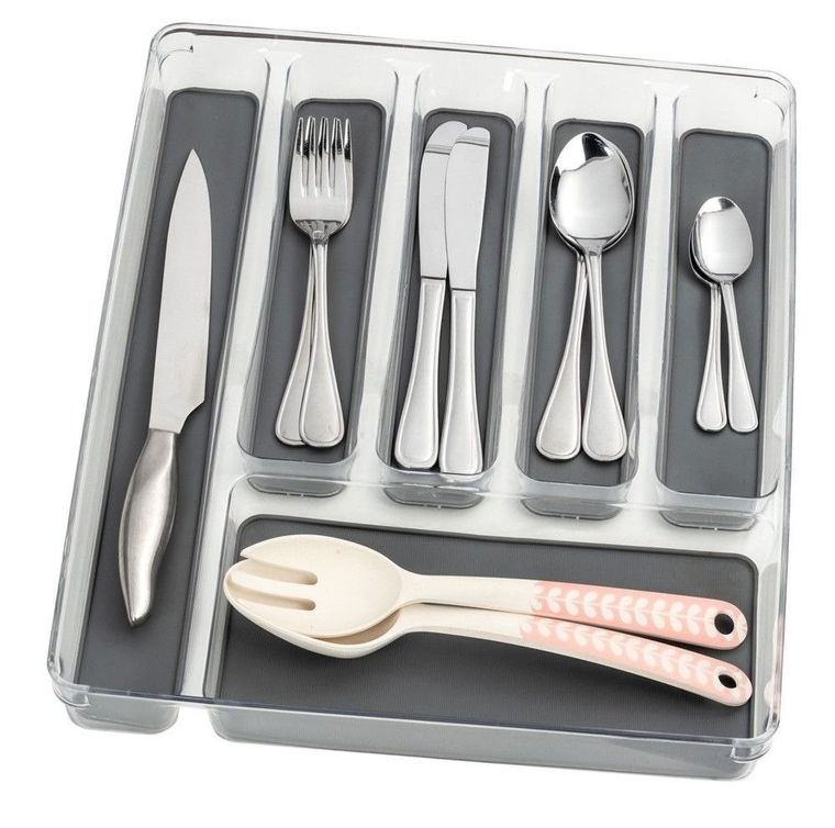 Wkład do szuflady na sztućce, 6 przegródek