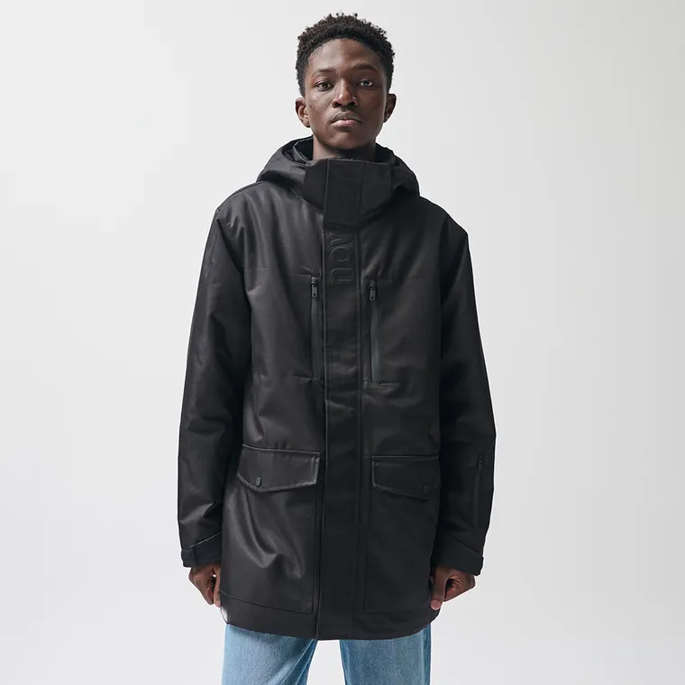 Wodoodporna kurtka przejściowa unisex oversize z kapturem NOWEAR