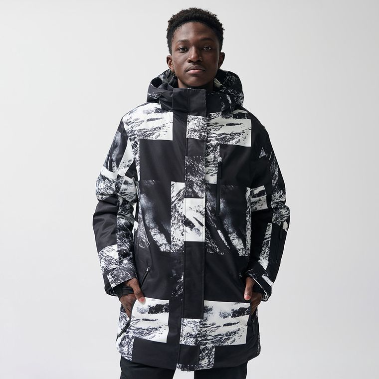 Wodoszczelna kurtka narciarska unisex oversize z kapturem NOWEAR