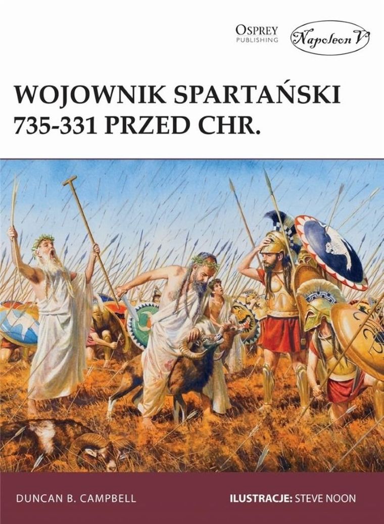 Wojownik spartański 735-331 przed Chrystusem