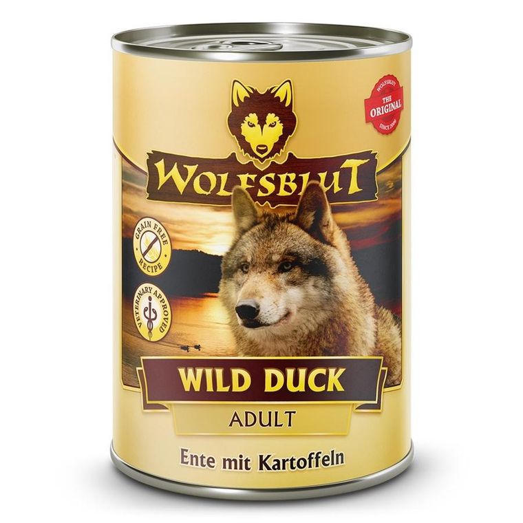 Wolfsblut, Wild Duck, Adult, sucha karma dla psa, duck with potato, 395g