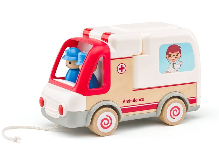 Woody, drewniana karetka, interaktywny pojazd ratunkowy