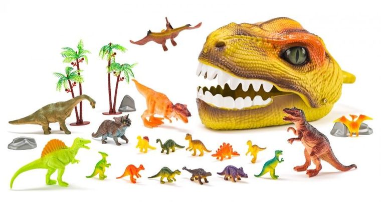 Woodyland, Dino, głowa dinozaura, zestaw figurek, 25 elementów