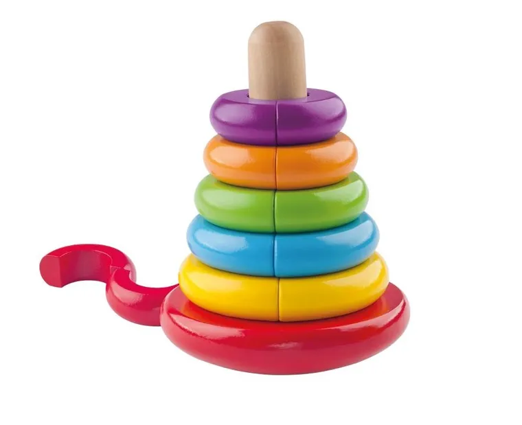 Woodyland, drewniana piramidka magnetyczna, 18-14-14 cm