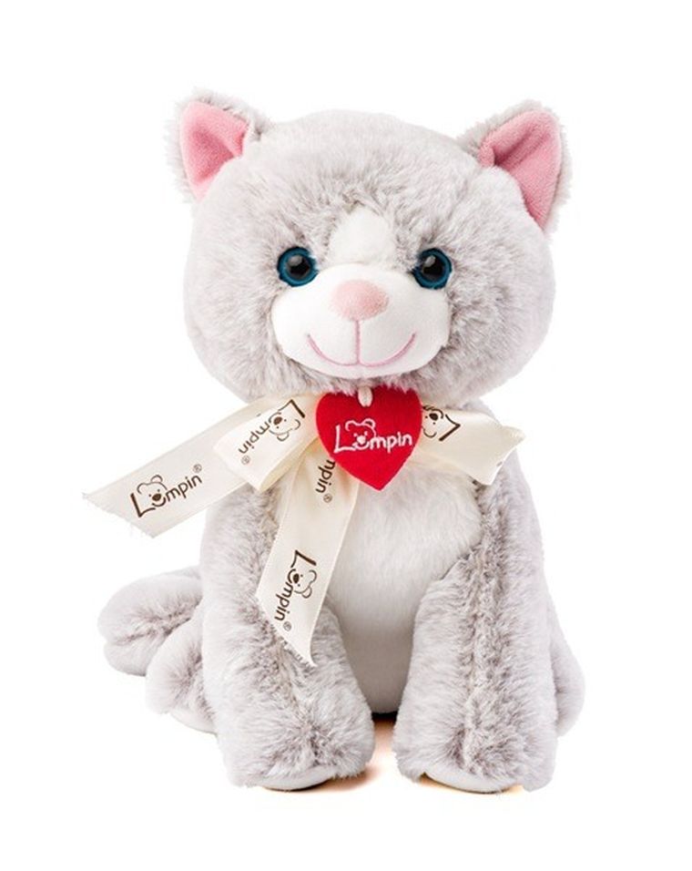 Woodyland, Kotka Jacqueline, maskotka, jasnoszara, 25 cm