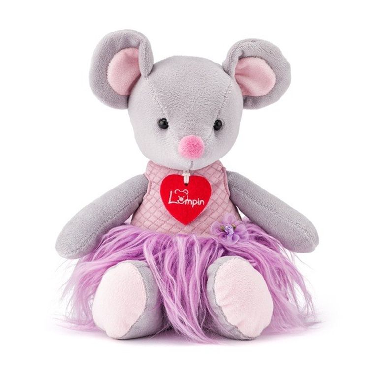 Woodyland, Mysz Akiko, maskotka, szara, 30 cm