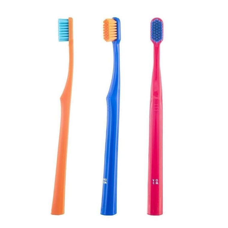 Woom, 6500 Ultra Soft Toothbrush, szczoteczka do zębów z miękkim włosiem, 3 szt.