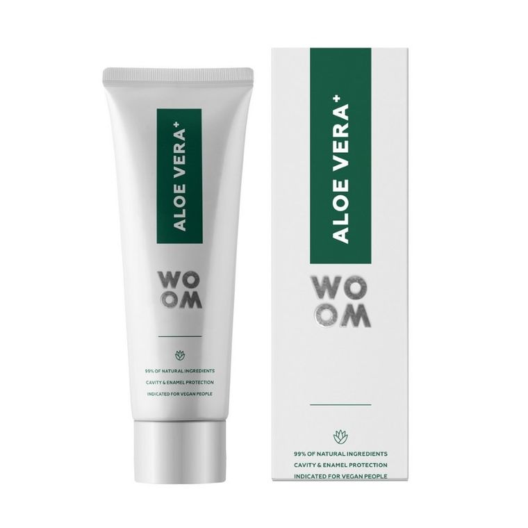 Woom+, Aloe Vera, naturalna pasta o działaniu antybakteryjnym, 75 ml