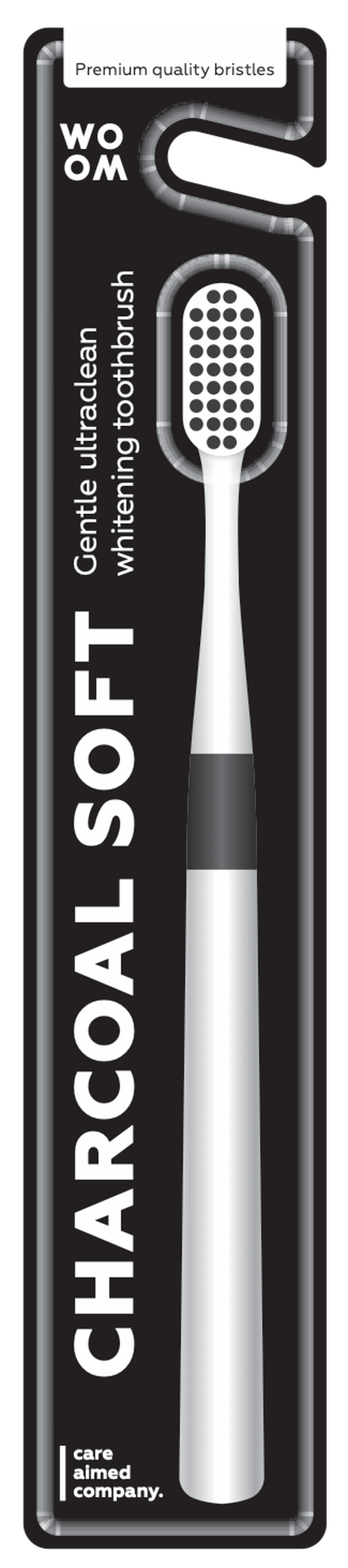 WOOM, Charcoal Soft, szczoteczka do zębów