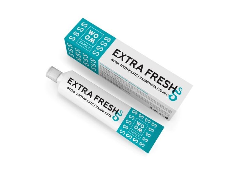 WOOM, Family Extra Fresh, odświeżająca pasta dla całej rodziny, 75 ml
