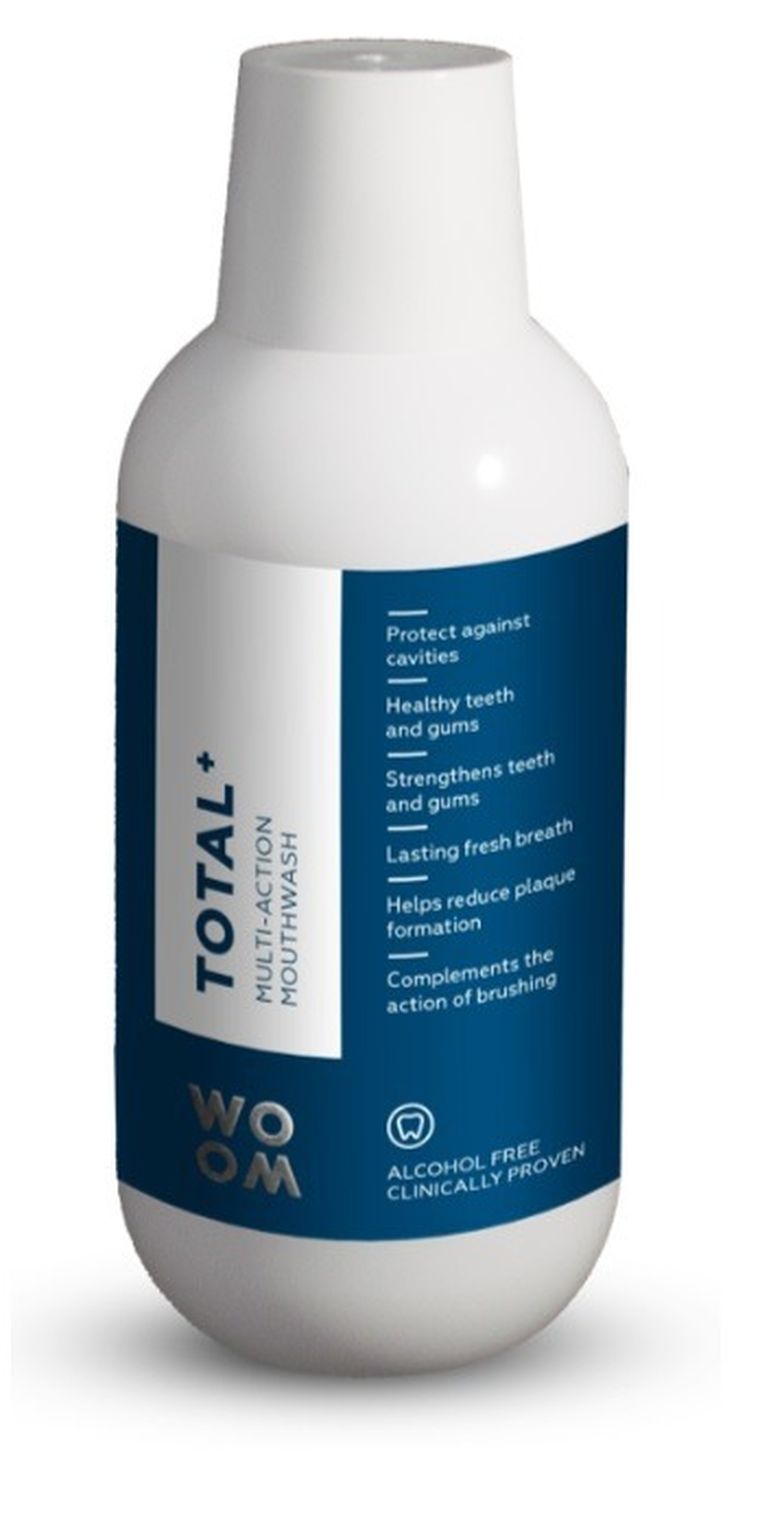 Woom, Total+, Multi-Action, płyn do płukania ust, 500 ml