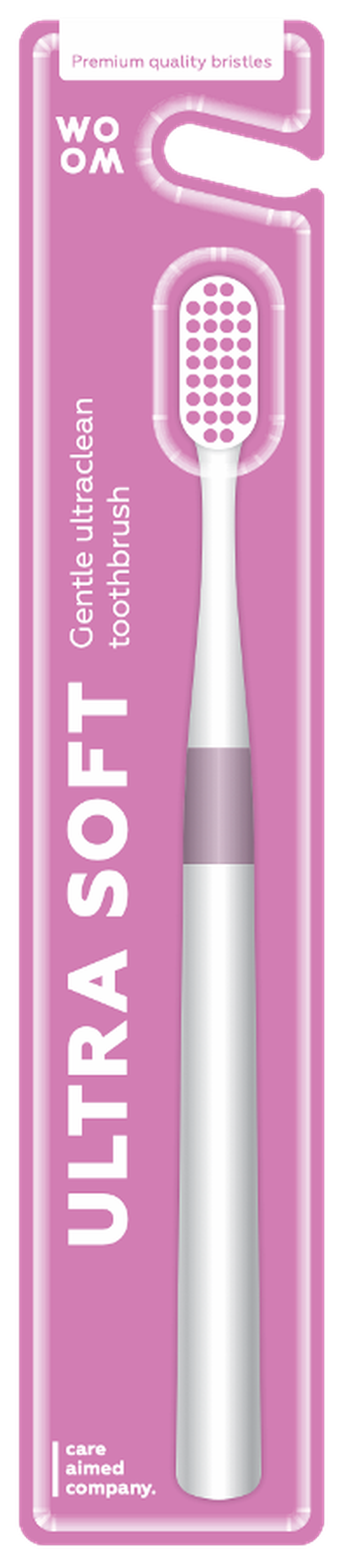 WOOM, Ultra soft, szczoteczka do zębów, różowa