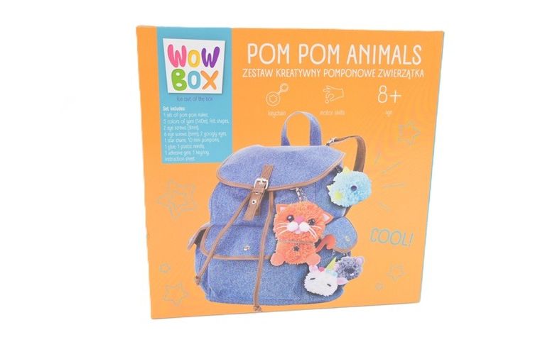 Wow Box, Pomponowe zwierzątka, zestaw kreatywny