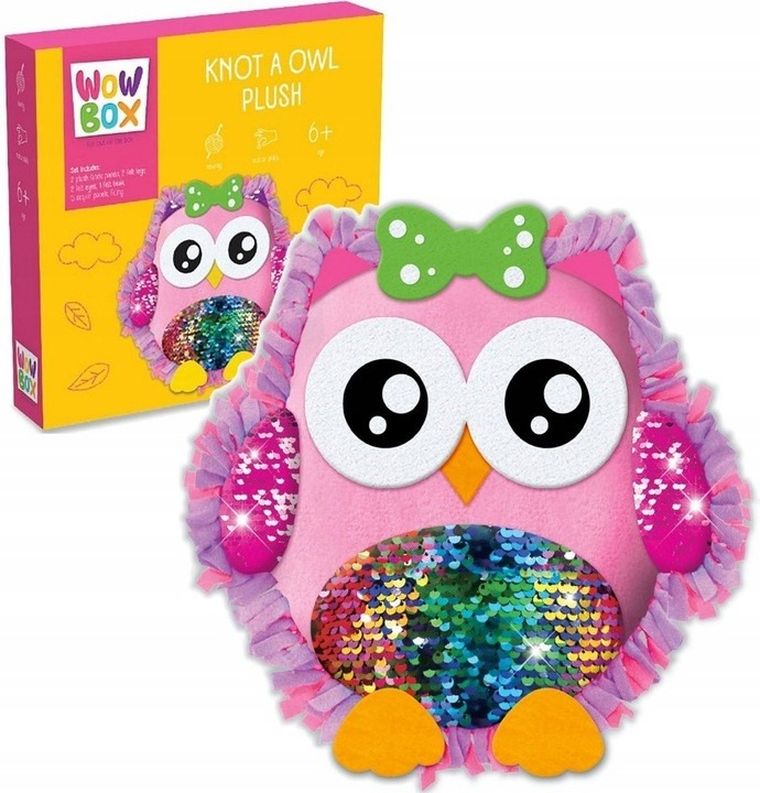 Wow Box, zestaw do uszycia poduszki, Sowa