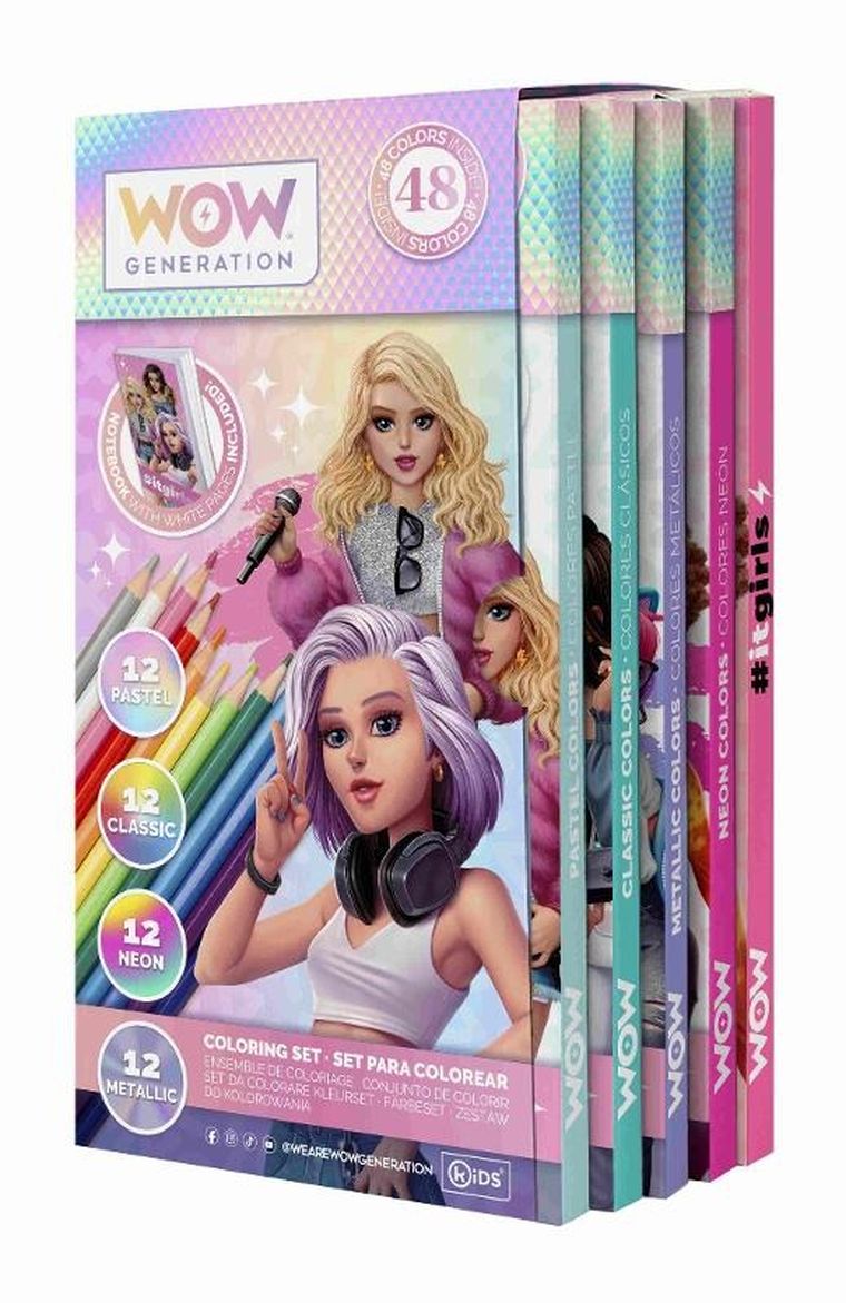 WOW Generation, kredki + ołówki + zeszyt gładki, zestaw
