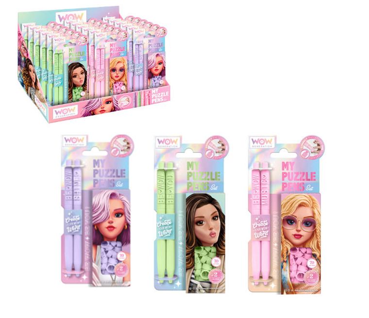 WOW Generation, My Puzzle Pen, długopis z literkami, 2 szt.