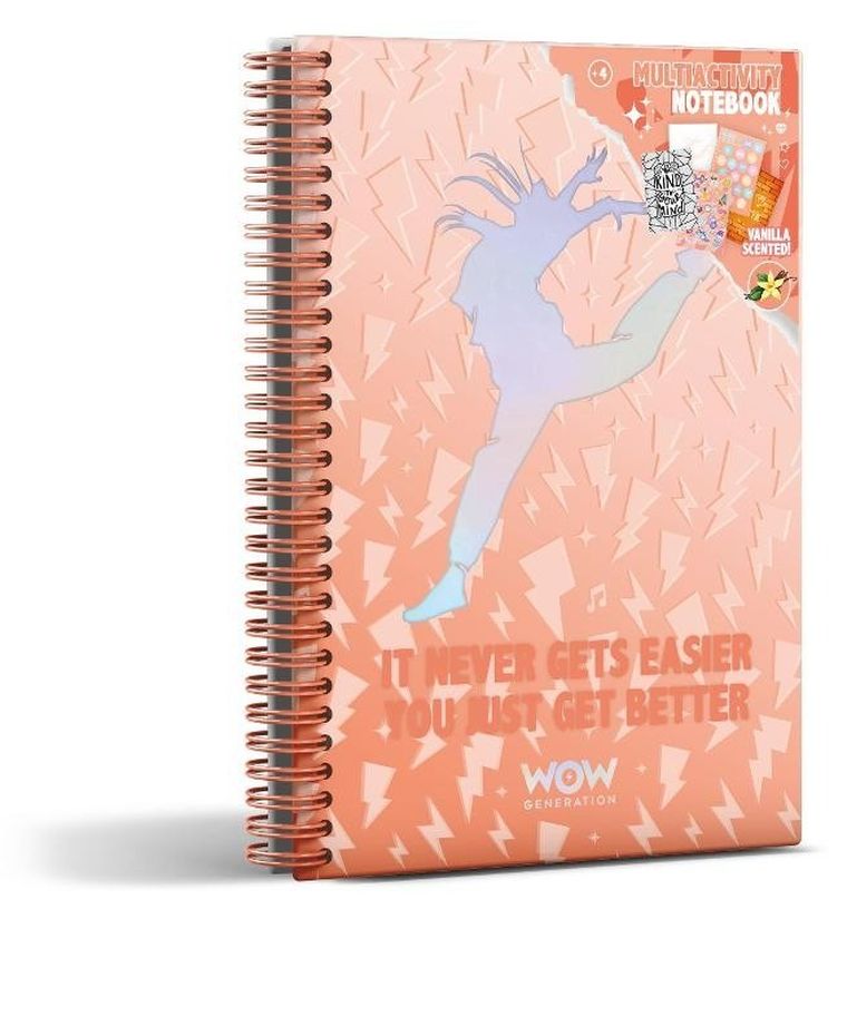 WOW Generation, notatnik A5, zapachowy, z naklejkami, tancerka balerina