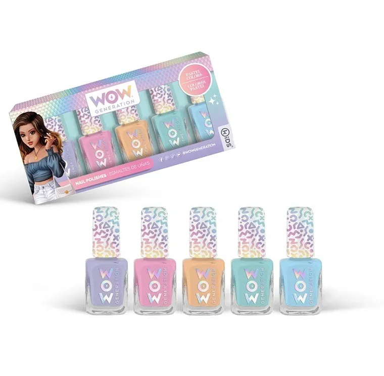 WOW Generation, zestaw lakierów do paznokci, pastelowe kolory