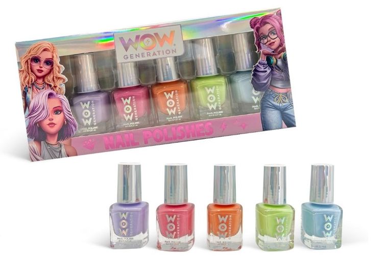 WOW Generation, zestaw pastelowych lakierów do paznokci, 5 szt.