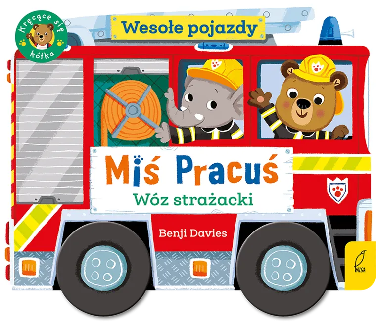 Wóz strażacki. Miś Pracuś. Wesołe pojazdy