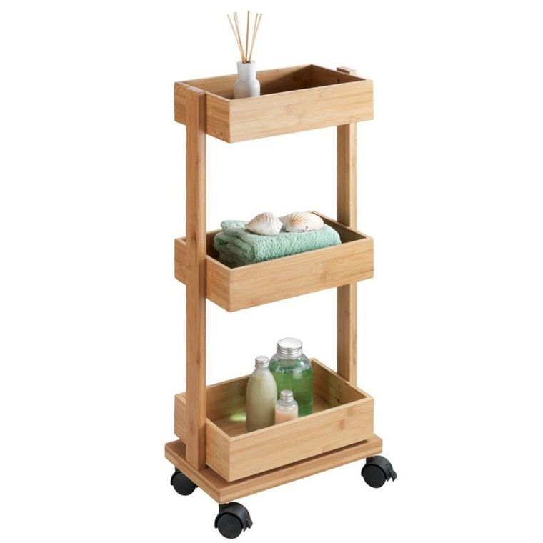 Wózek łazienkowy na przybory tortona, 3 poziomy