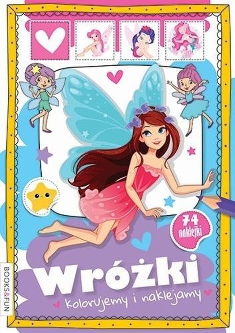 Wróżki. Kolorujemy i naklejamy