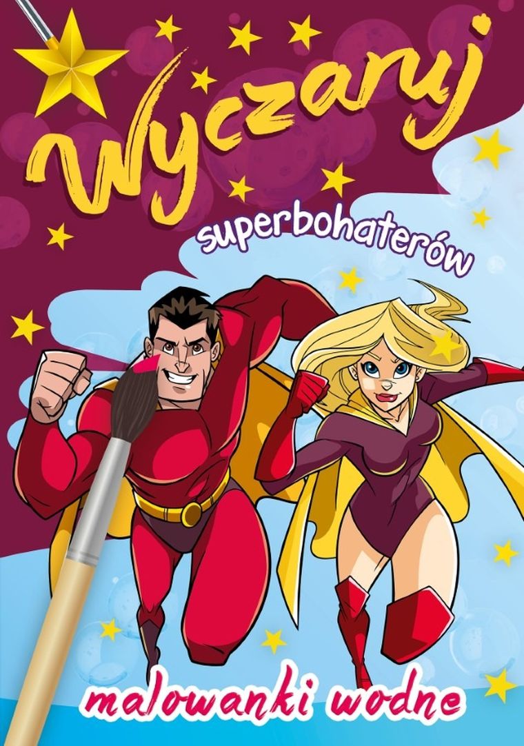 Wyczaruj superbohaterów. Malowanki wodne