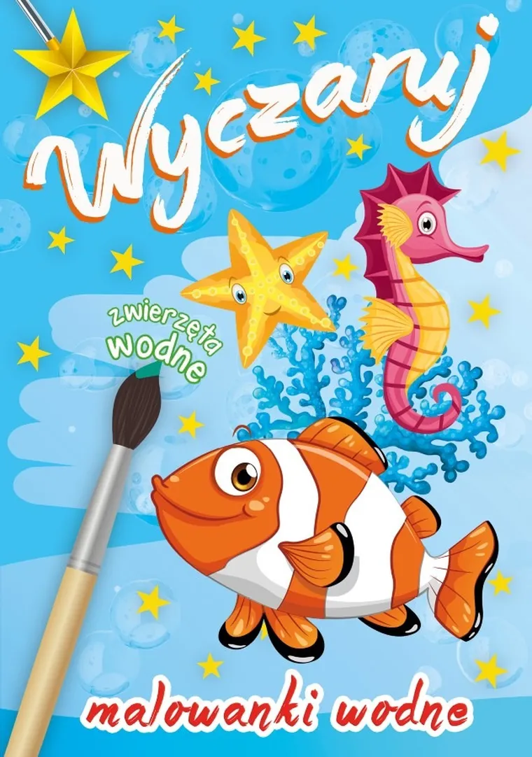 Wyczaruj zwierzęta wodne. Malowanki wodne